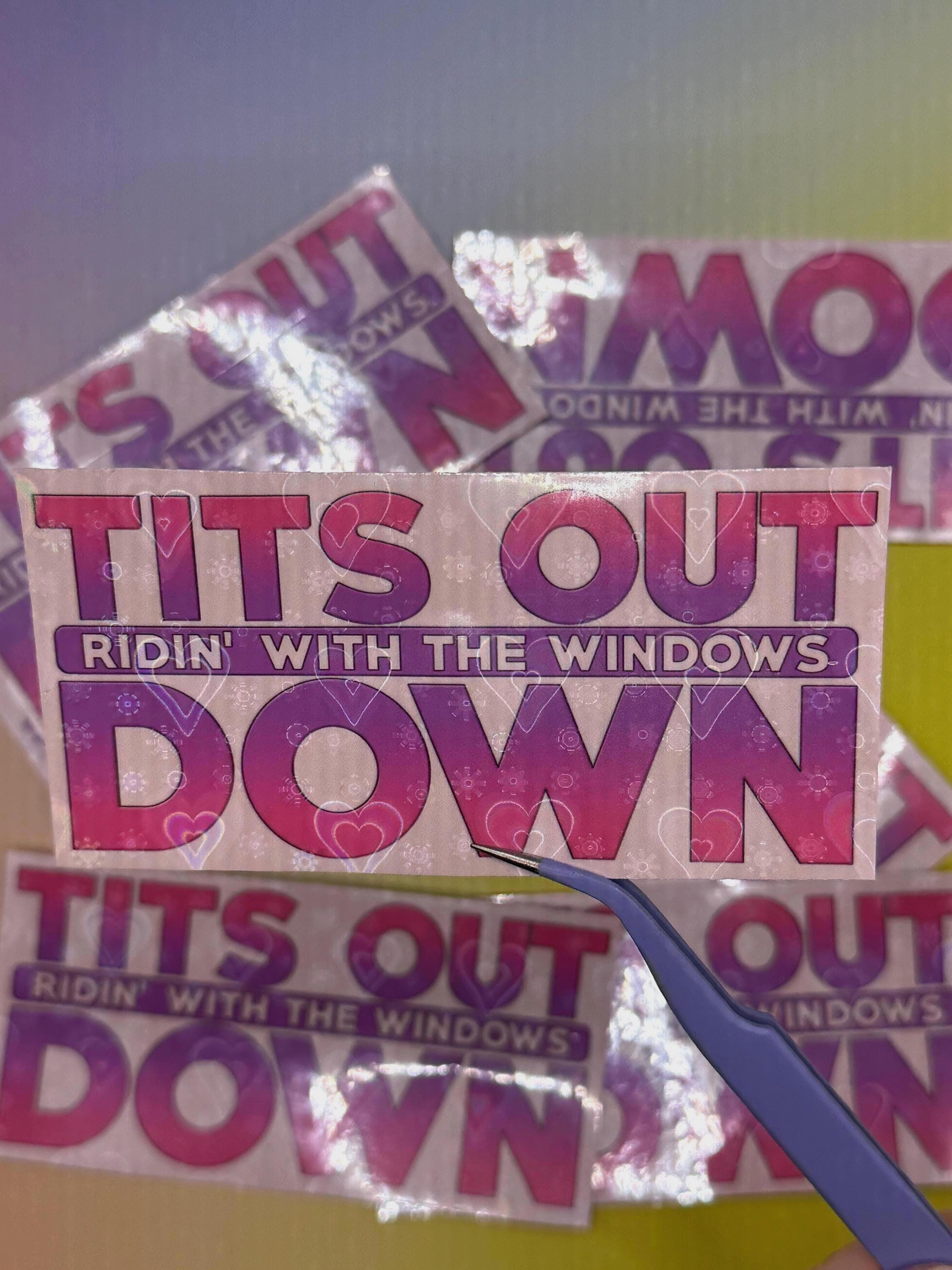 ATTENTION! Kesha - holographic vinyl sticker