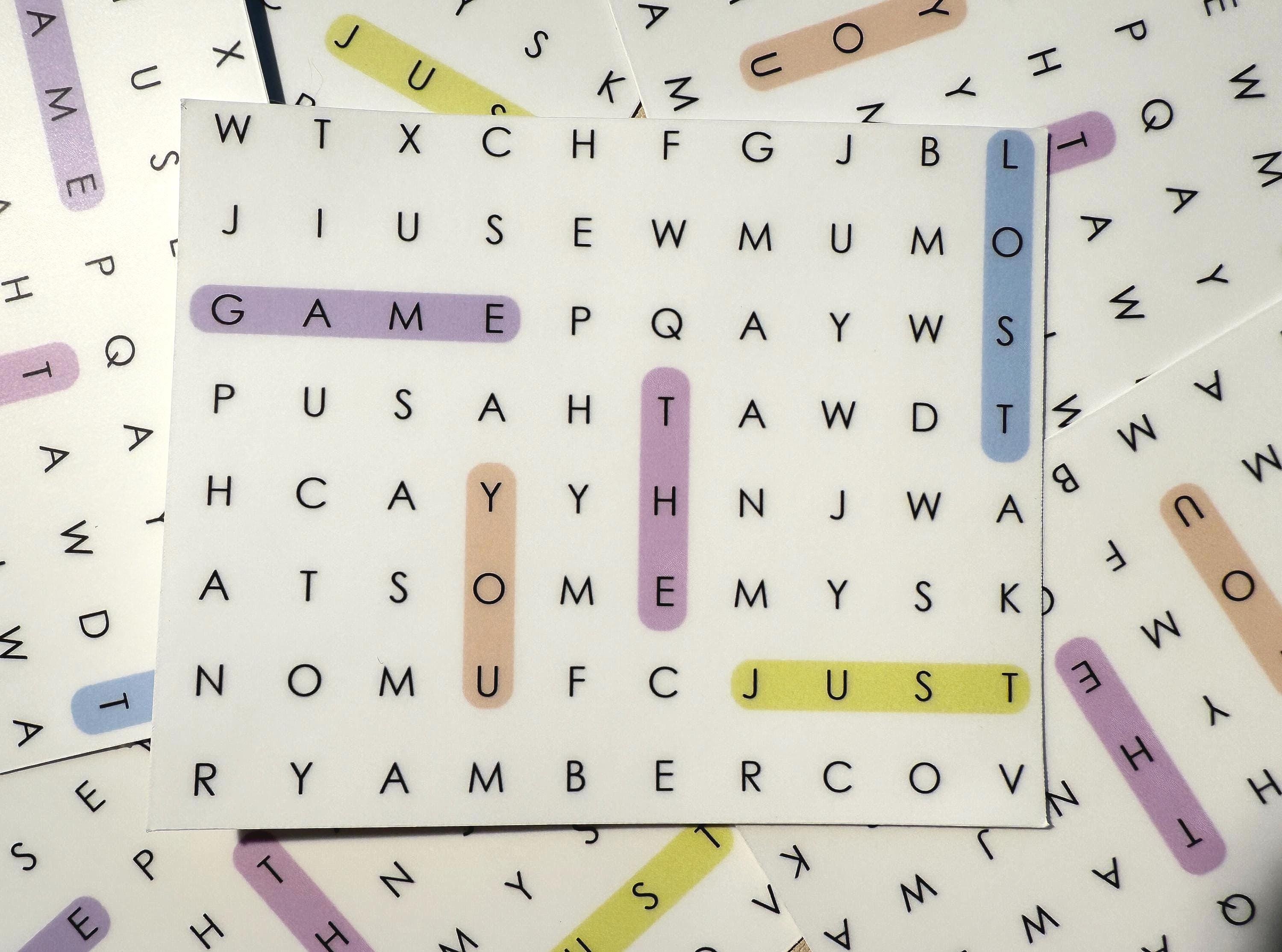 The Game - matte vinyl sticker