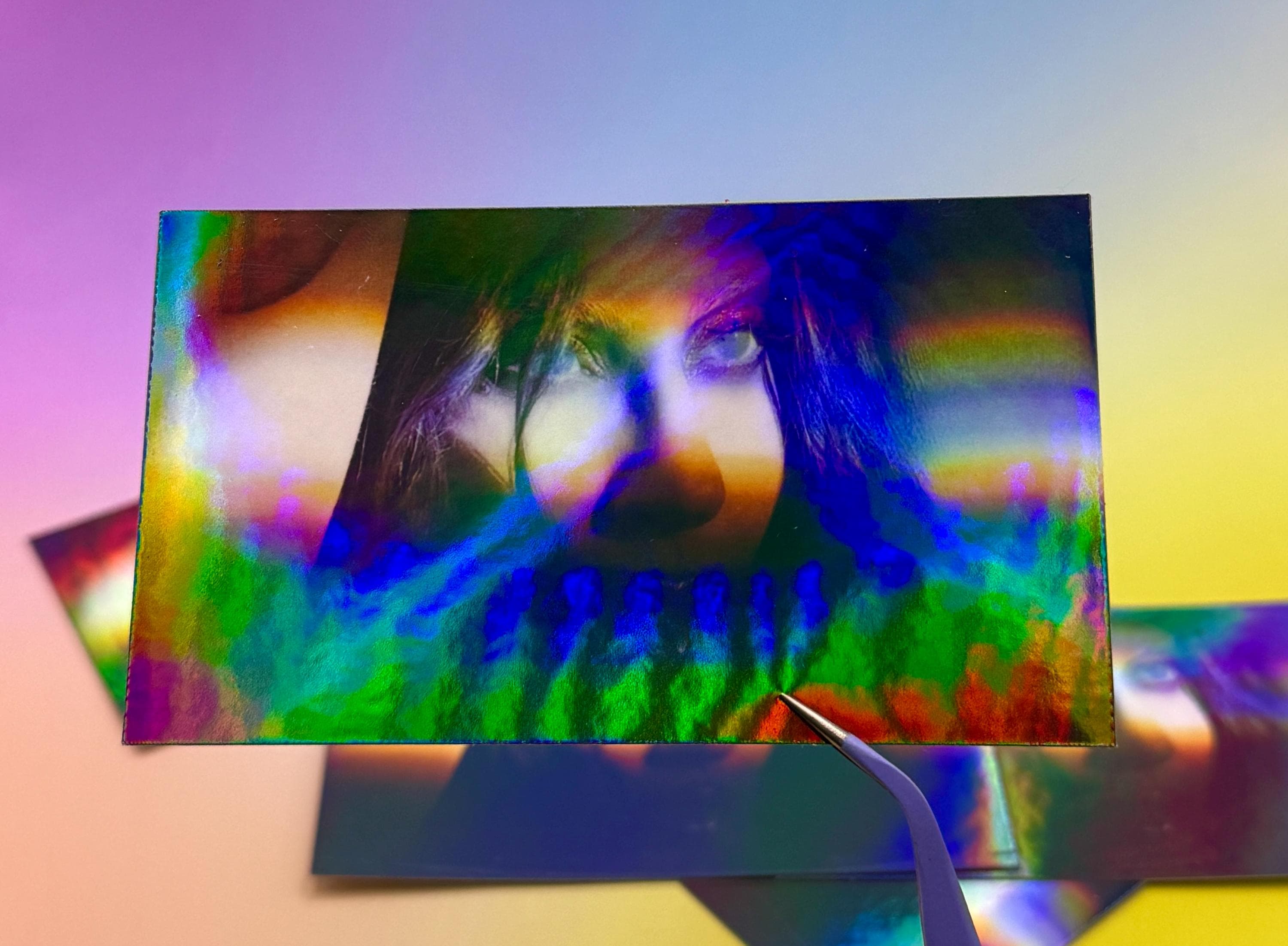 Lady Gaga Disease - holographic vinyl sticker