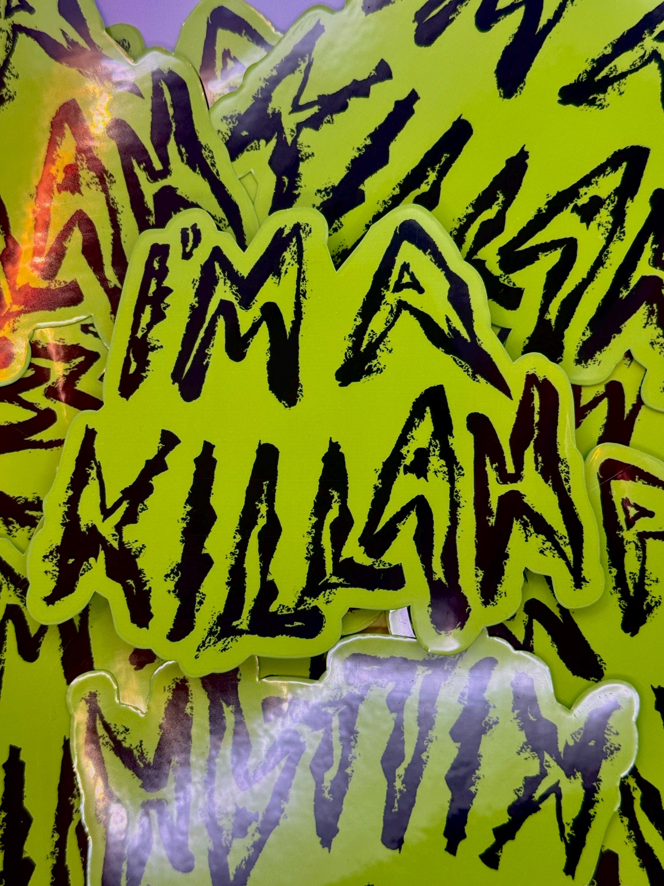 Lady Gaga Killah - glossy vinyl sticker
