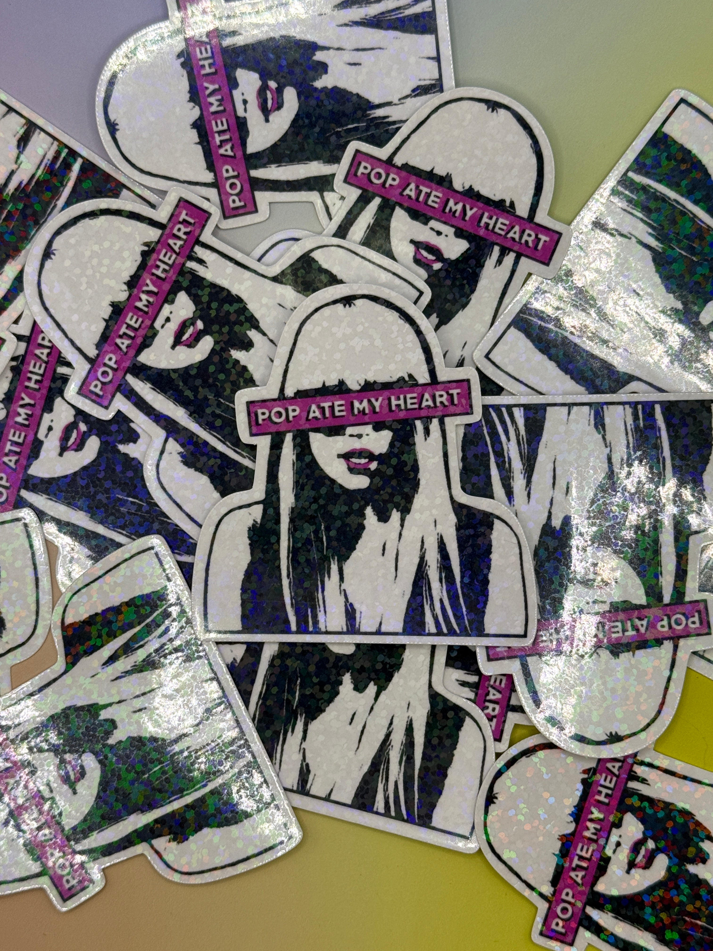 Lady Gaga Candy Warhol - holographic vinyl sticker