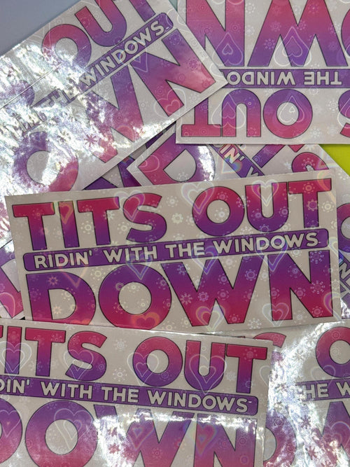 ATTENTION! Kesha - holographic vinyl sticker