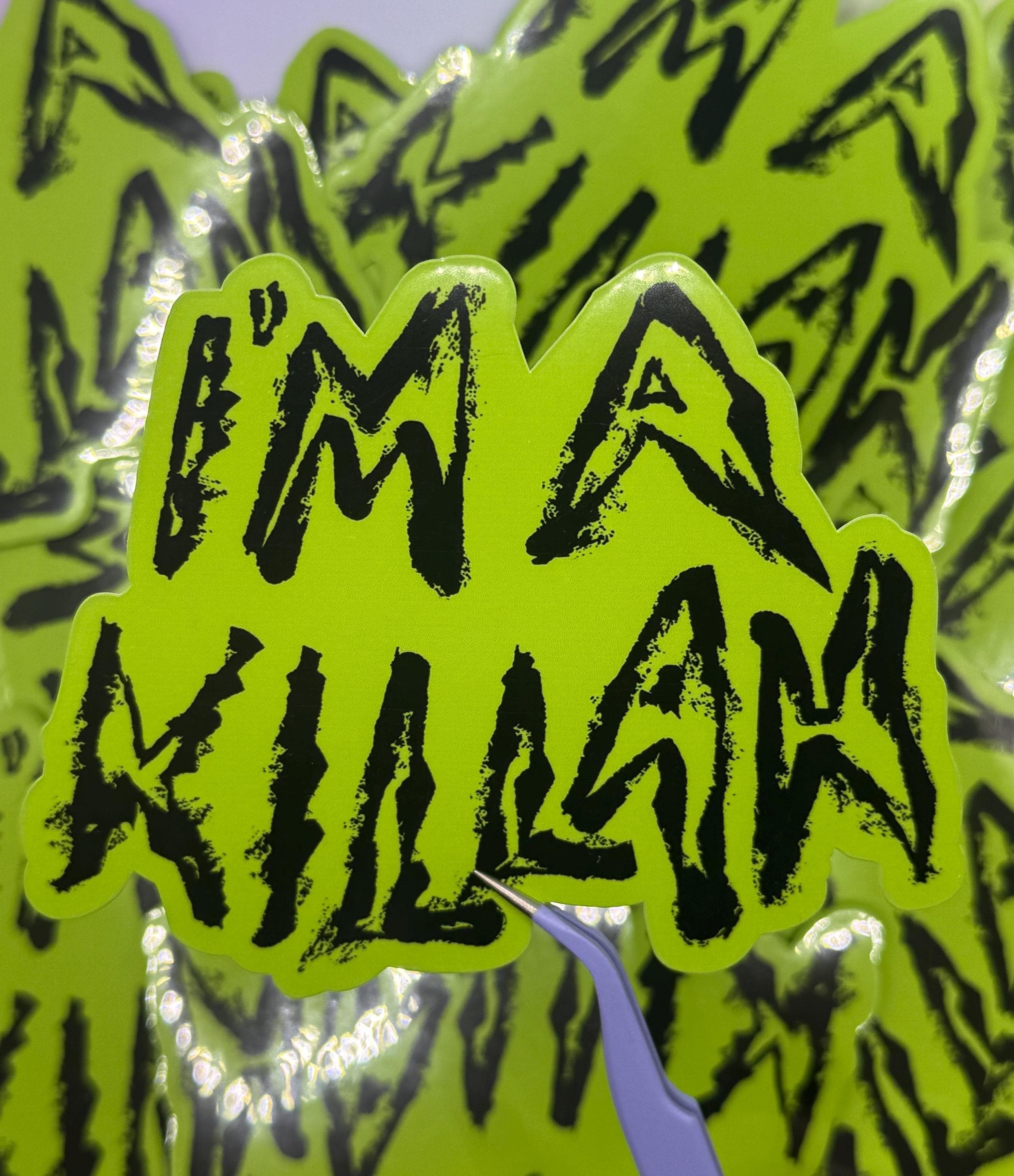 Lady Gaga Killah - glossy vinyl sticker