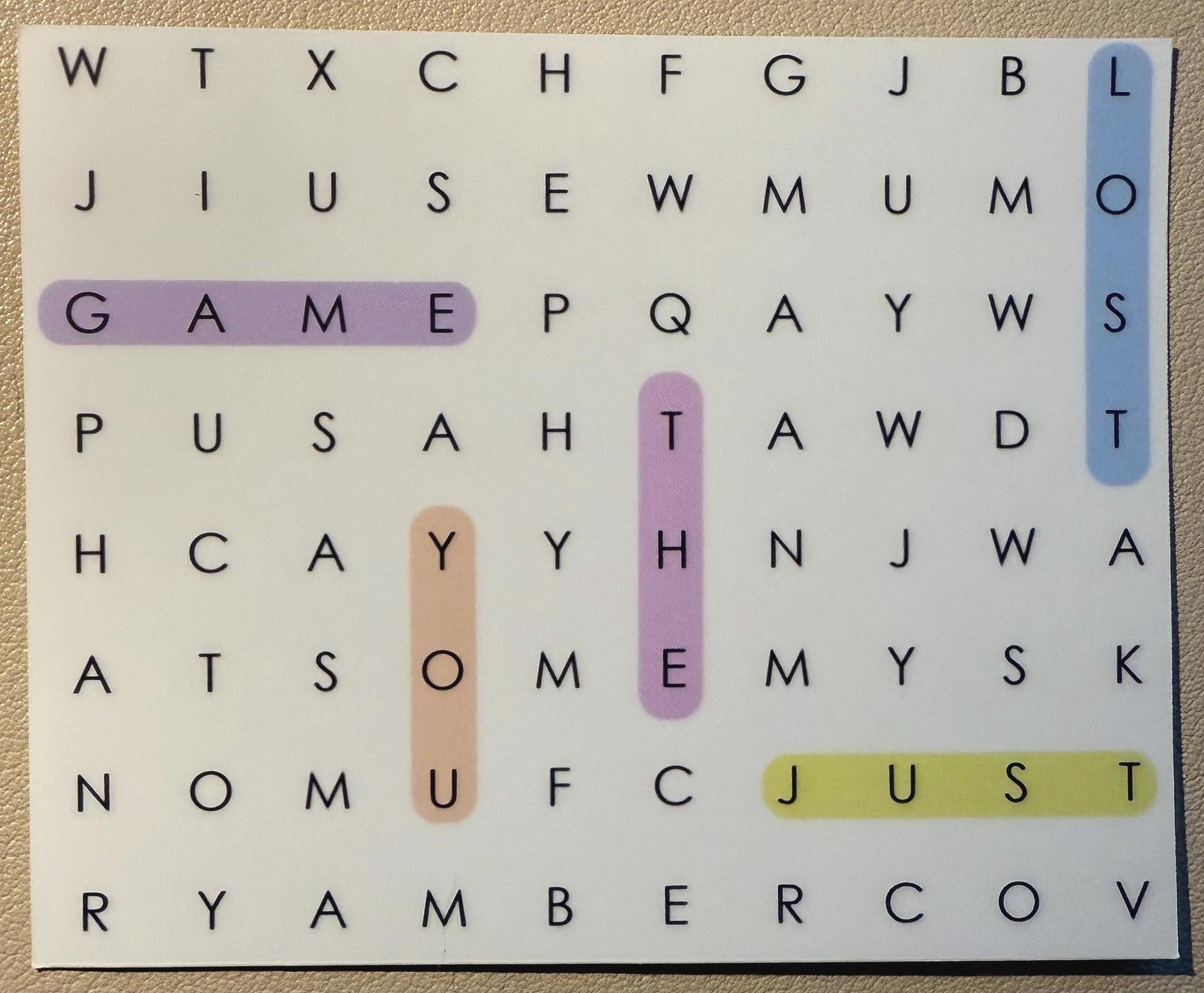 The Game - matte vinyl sticker